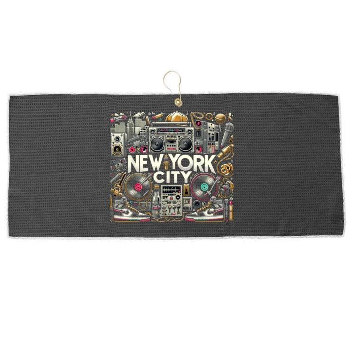 New York City Hip Hop | Women (Xs 6xl+) | Graphic Large Microfiber Waffle Golf Towel