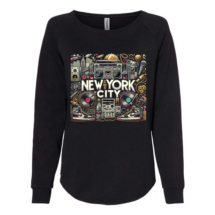 New York City Hip Hop | Women (Xs 6xl+) | Graphic Womens California Wash Sweatshirt