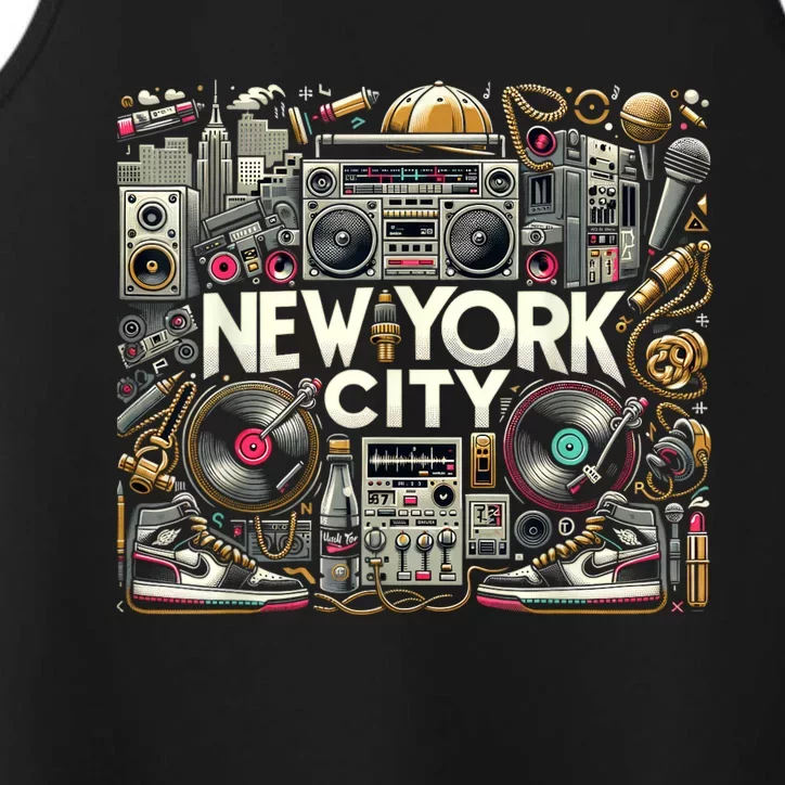 New York City Hip Hop | Women (Xs 6xl+) | Graphic Performance Tank