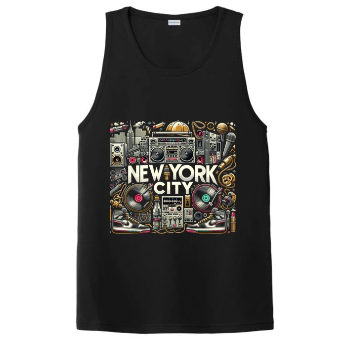 New York City Hip Hop | Women (Xs 6xl+) | Graphic Performance Tank