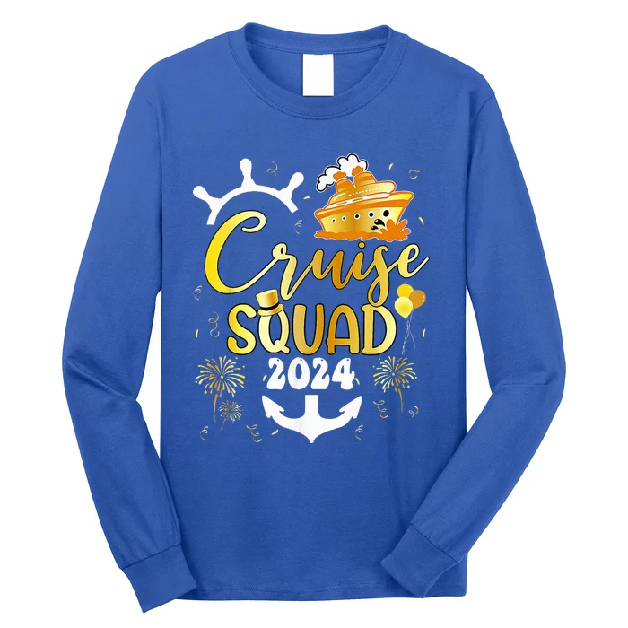 New Year Cruise Squad 2024 NYE Party Family Vacation Trip Long Sleeve Shirt