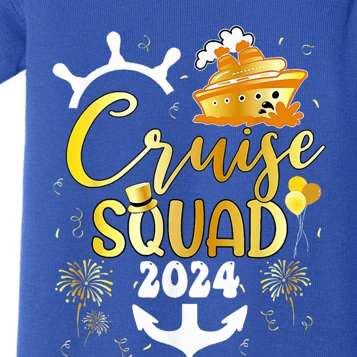 New Year Cruise Squad 2024 NYE Party Family Vacation Trip Baby Bodysuit