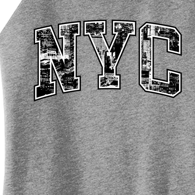 New York City Gift Big Apple Nyc Gift Funny Gift Women’s Perfect Tri Rocker Tank