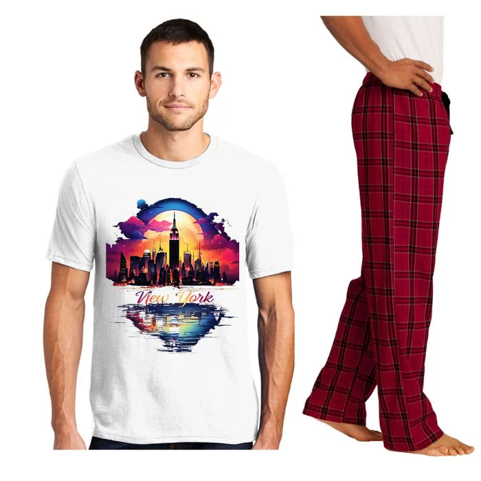 New York City Downtown Skyline Statue Of Liberty Nyc Pajama Set