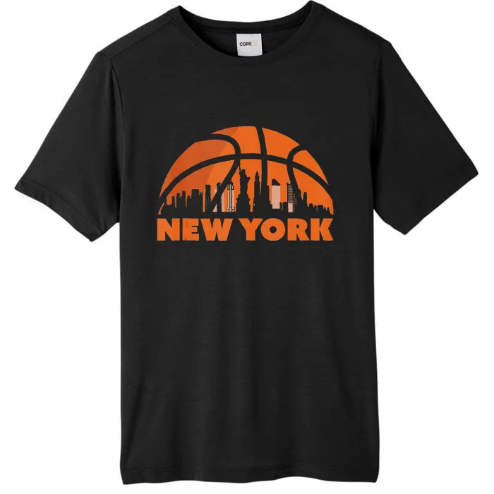 New York City Skyline New York Basketball Fan Jersey ChromaSoft Performance T-Shirt