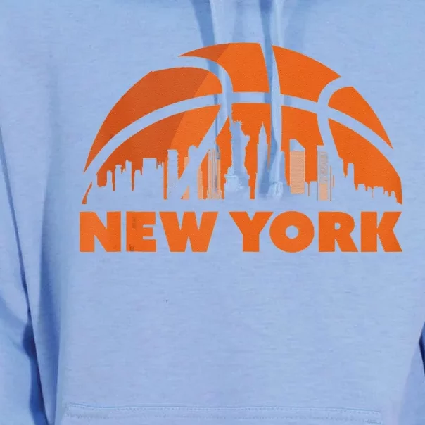 New York City Skyline New York Basketball Fan Jersey Unisex Surf Hoodie