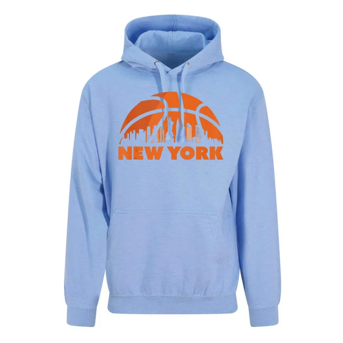 New York City Skyline New York Basketball Fan Jersey Unisex Surf Hoodie