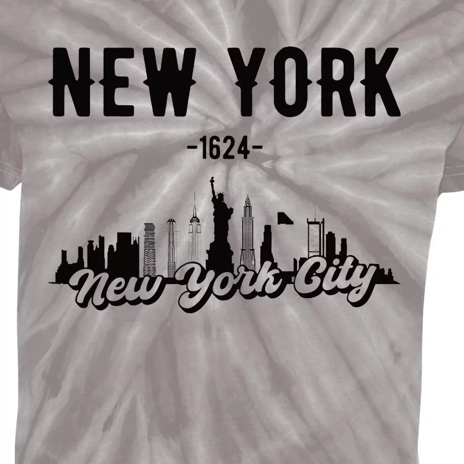 New York City Skyline Kids Tie-Dye T-Shirt