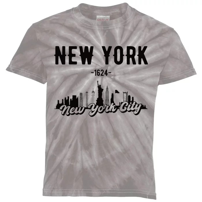 New York City Skyline Kids Tie-Dye T-Shirt