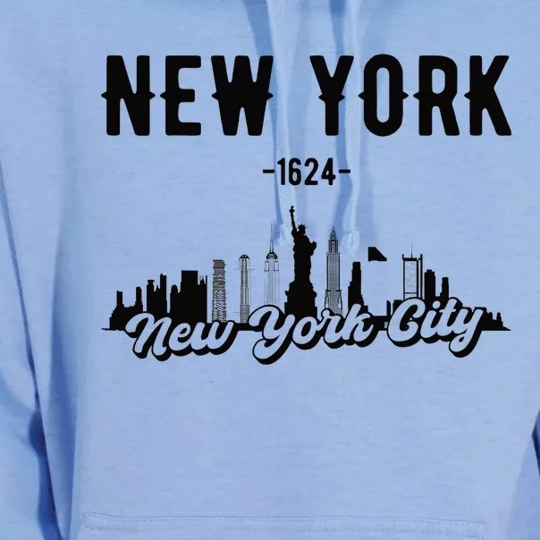 New York City Skyline Unisex Surf Hoodie