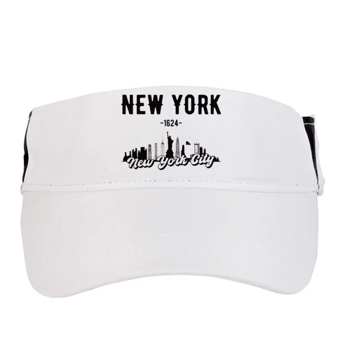 New York City Skyline Adult Drive Performance Visor