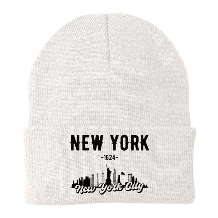 New York City Skyline Knit Cap Winter Beanie