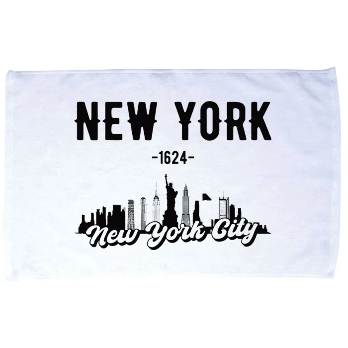 New York City Skyline Microfiber Hand Towel