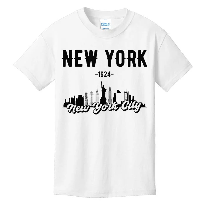 New York City Skyline Kids T-Shirt