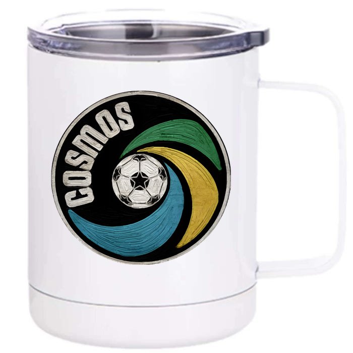 New York Cosmos Soccer Front & Back 12oz Stainless Steel Tumbler Cup