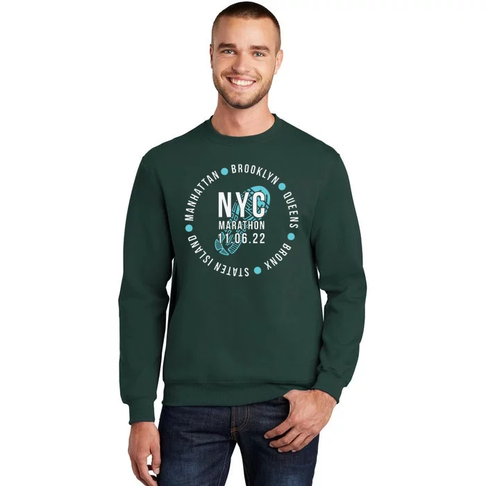 New York City NY Marathon Finisher Runner Souvenir Tall Sweatshirt