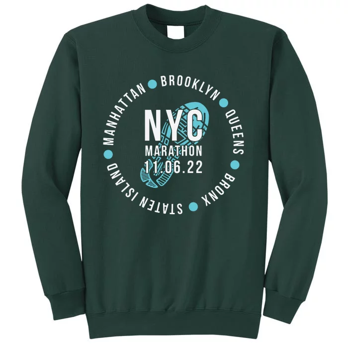 New York City NY Marathon Finisher Runner Souvenir Tall Sweatshirt