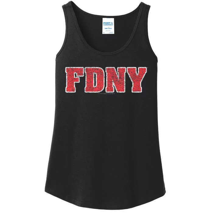 New York City Fdny Logo Ladies Essential Tank