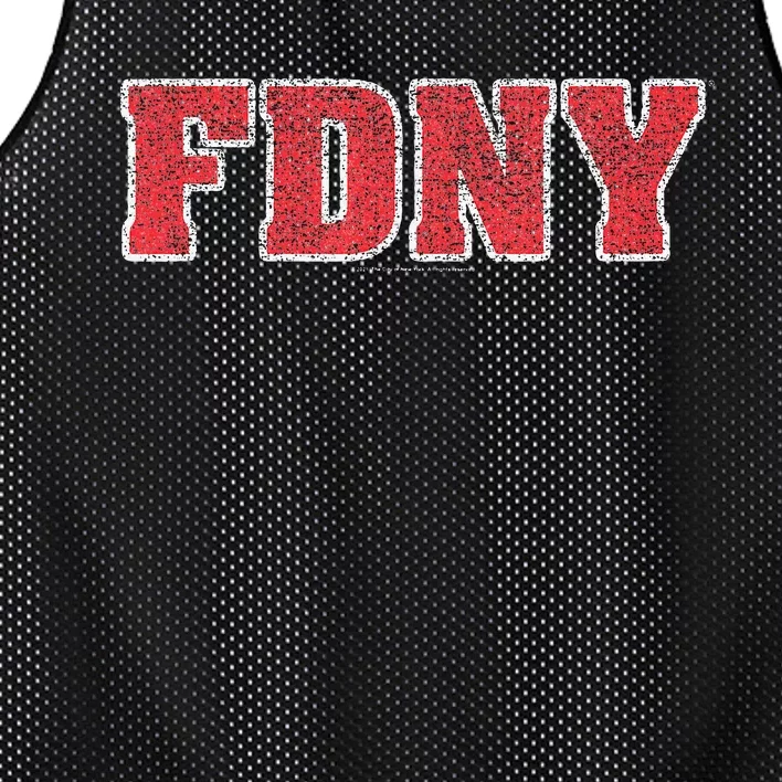 New York City Fdny Logo Mesh Reversible Basketball Jersey Tank