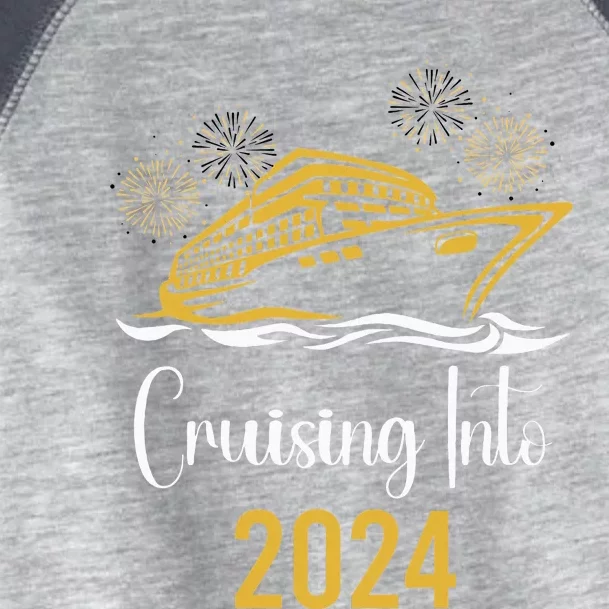 New Years Cruise 2024 Party Family Vacation Matching Toddler Fine Jersey T-Shirt