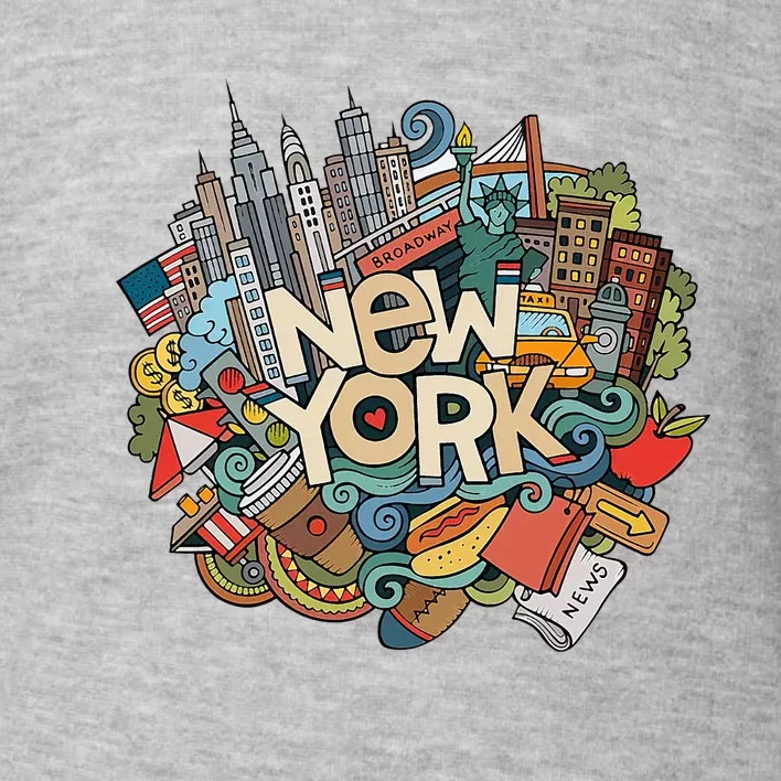 New York City Nyc Iconic Skyline Big Apple Gift Souvenir Toddler Sweatshirt