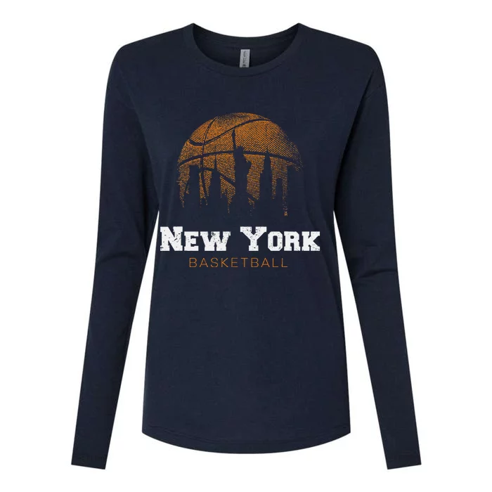 New York City Basketball New York Womens Cotton Relaxed Long Sleeve T-Shirt