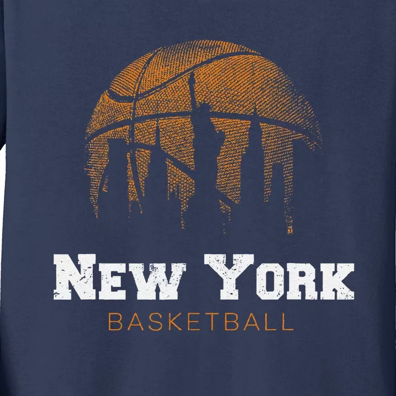 New York City Basketball New York Kids Long Sleeve Shirt