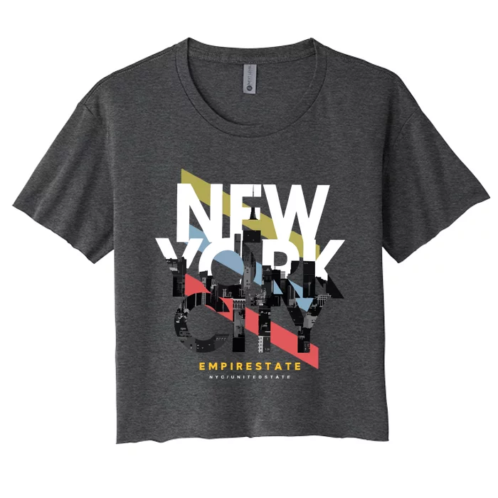 New York City Women's Crop Top Tee