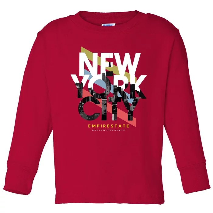 New York City Toddler Long Sleeve Shirt