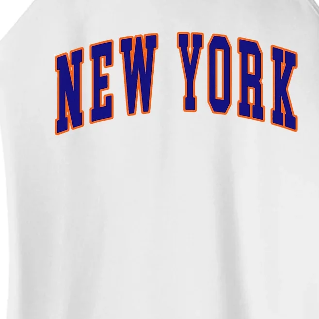 New York City Text Women’s Perfect Tri Rocker Tank