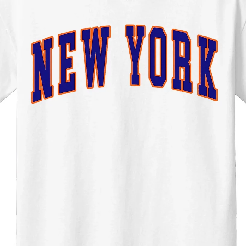 New York City Text Kids T-Shirt