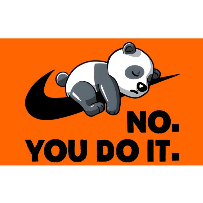 No You Do It Funny Lazy Panda Gift Cute Animal Bumper Sticker