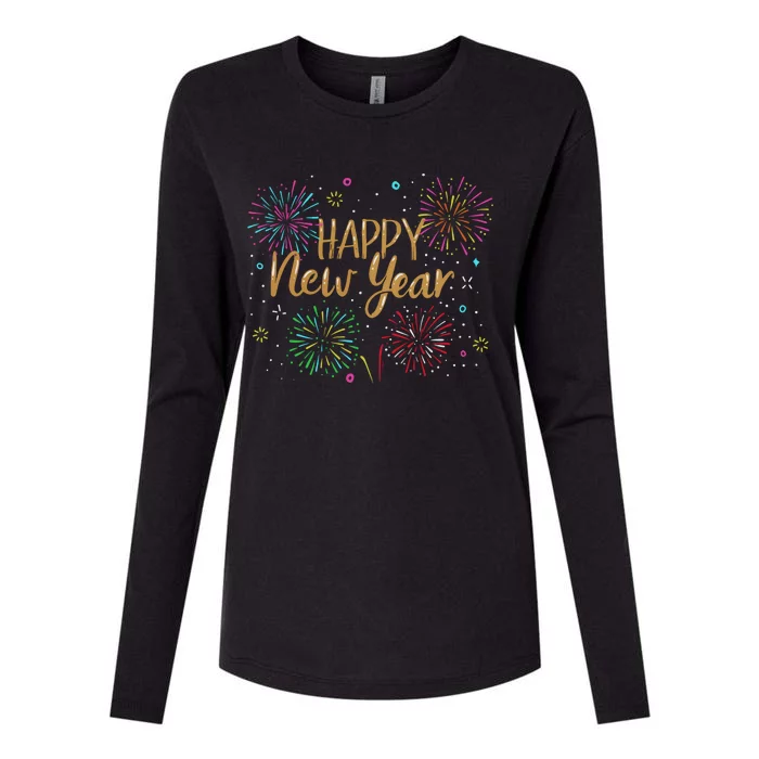 New Years Eve Party Supplies Nye 2023 Happy New Year Long Sleeve Womens Cotton Relaxed Long Sleeve T-Shirt