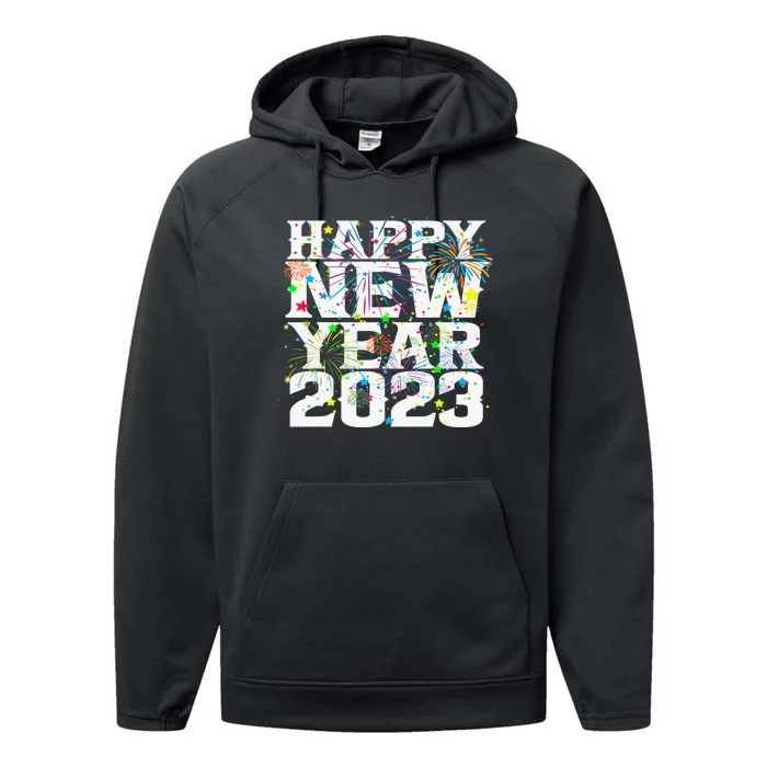 New Years Eve Party Supplies Happy New Year Funny Performance Fleece Hoodie