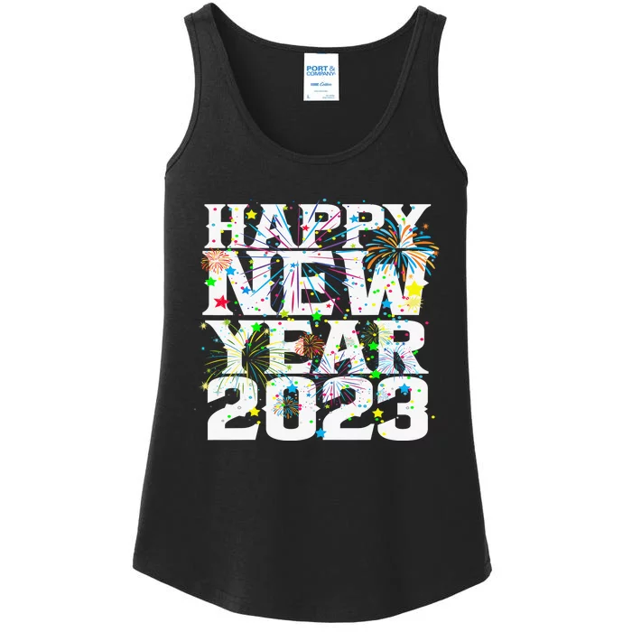 New Years Eve Party Supplies Happy New Year Funny Ladies Essential Tank