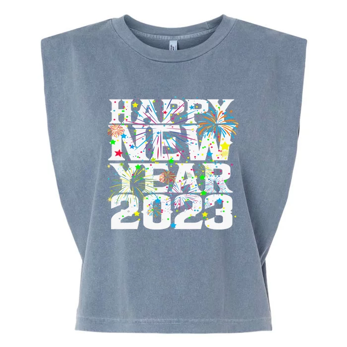 New Years Eve Party Supplies Happy New Year Funny Garment-Dyed Women's Muscle Tee