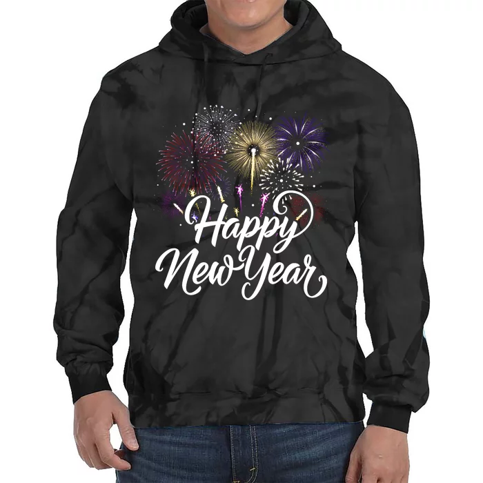 New Years Eve Party Supplies Nye 2024 Happy New Year Tie Dye Hoodie