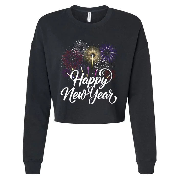 New Years Eve Party Supplies Nye 2024 Happy New Year Cropped Pullover Crew