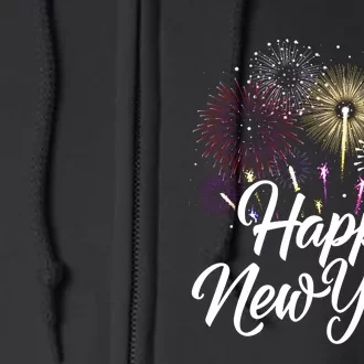 New Years Eve Party Supplies Nye 2024 Happy New Year Full Zip Hoodie