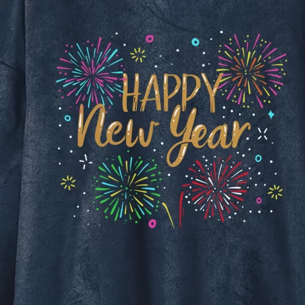 New Years Eve Party Supplies Happy New Year 2022 Great Gift Hooded Wearable Blanket