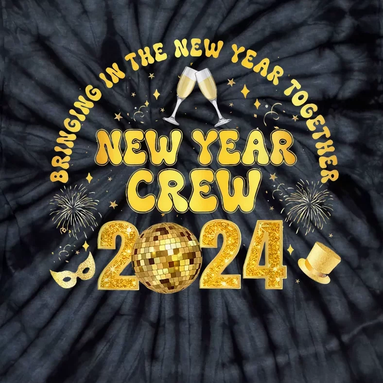 New Years Eve Party Supplies 2024 Happy New Year Fireworks Tie-Dye T-Shirt