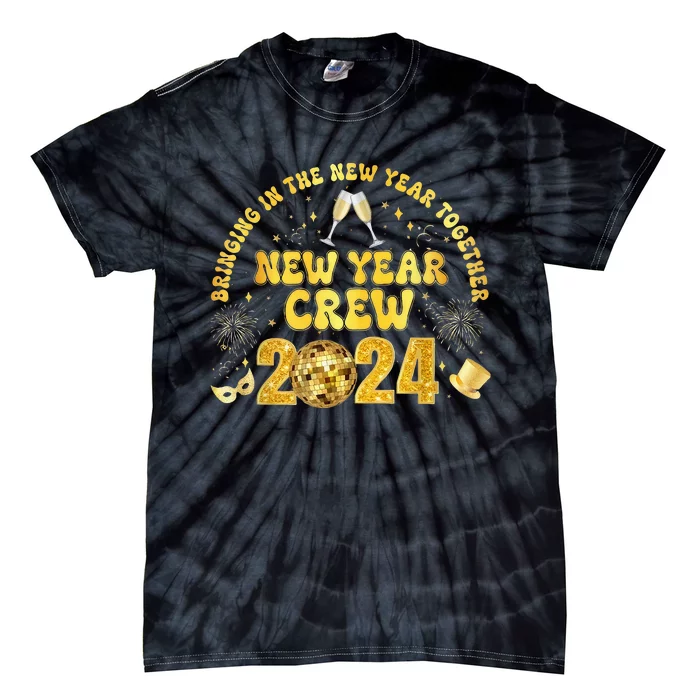 New Years Eve Party Supplies 2024 Happy New Year Fireworks Tie-Dye T-Shirt