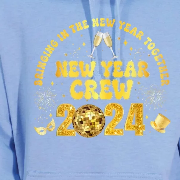 New Years Eve Party Supplies 2024 Happy New Year Fireworks Unisex Surf Hoodie