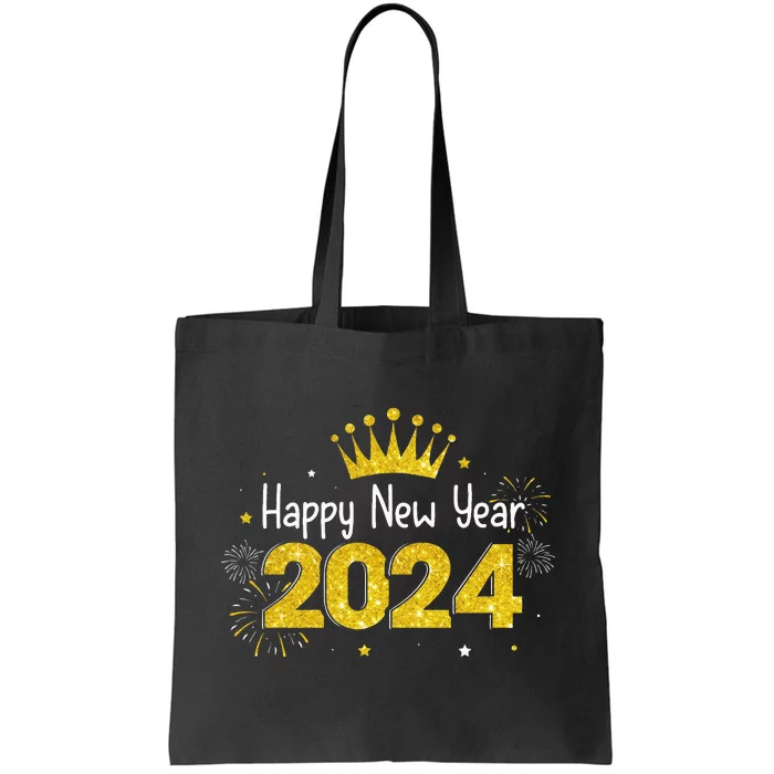 New Years Eve Party Supplies 2024 Happy New Year Fireworks Tote Bag