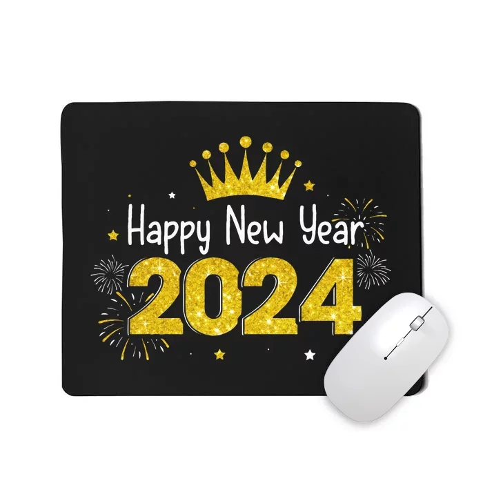 New Years Eve Party Supplies 2024 Happy New Year Fireworks Mousepad