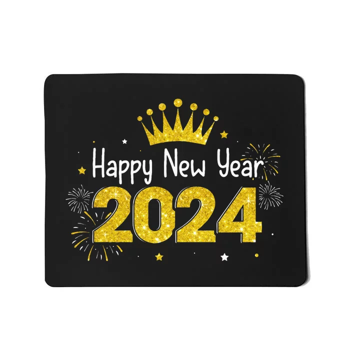 New Years Eve Party Supplies 2024 Happy New Year Fireworks Mousepad