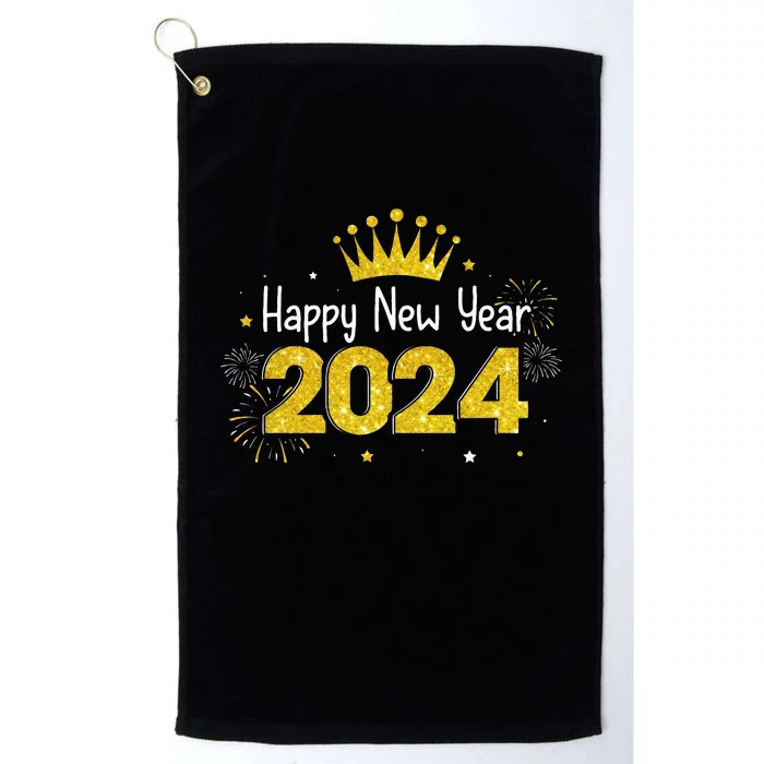 New Years Eve Party Supplies 2024 Happy New Year Fireworks Platinum Collection Golf Towel