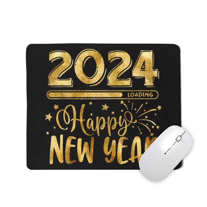 New Years Eve Party Supplies 2024 Happy New Year Fireworks Mousepad