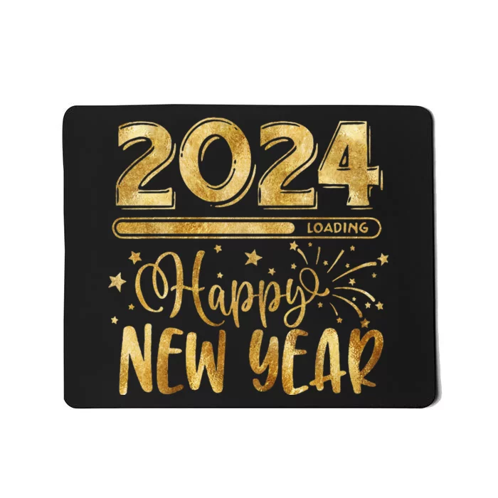 New Years Eve Party Supplies 2024 Happy New Year Fireworks Mousepad