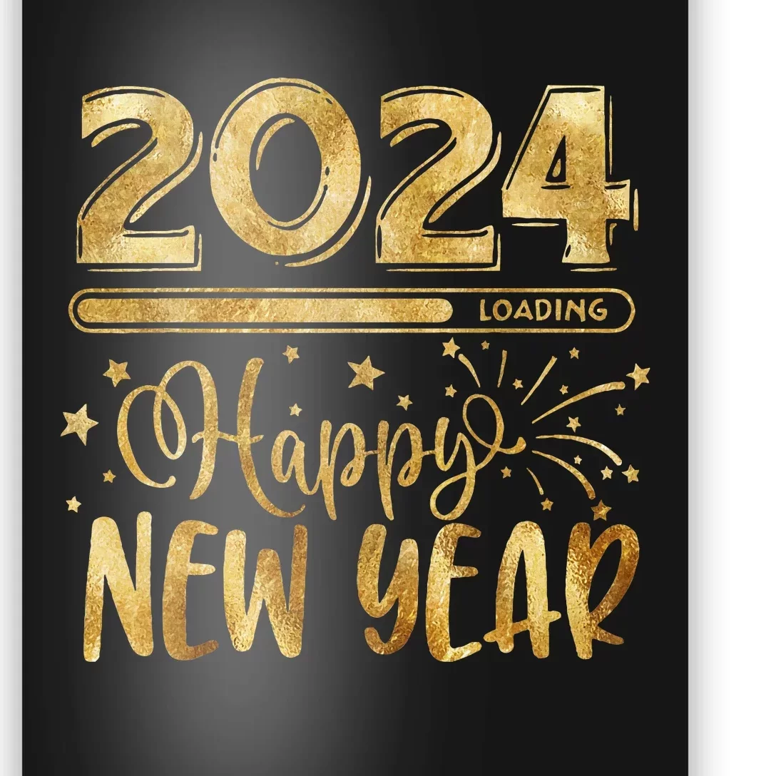 New Years Eve Party Supplies 2024 Happy New Year Fireworks Poster